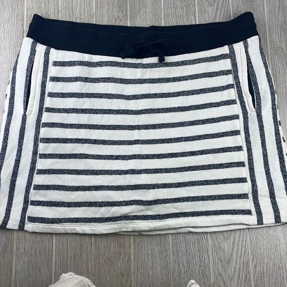 Jones New York Women's Drawstring Striped Skorts Navy Blue And White Size 2XL - Picture 1 of 11